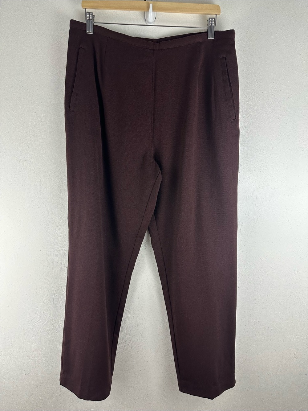 L.L. BEAN WOOL SIDE ZIPPER PANTS WOMEN'S SIDE M TALL